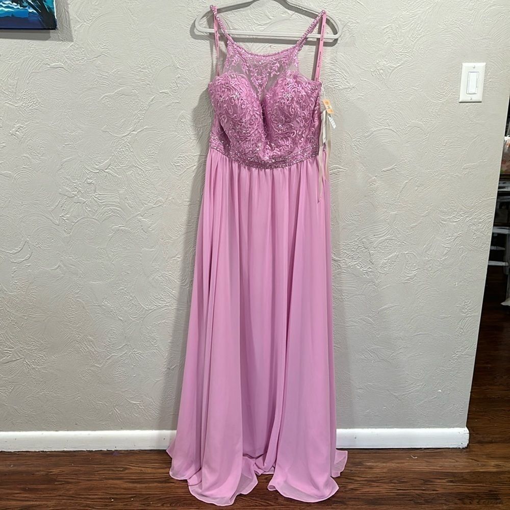 Mori Lee Madeline Gardner bridesmaid dress 21512 color bloom size 20 NWT